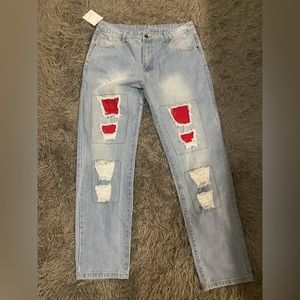 Men’s Patterned Jeans -NEW